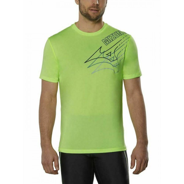 Ανδρικό T-shirt Mizuno Core Graphic Tee J2GA205737 Κίτρινο